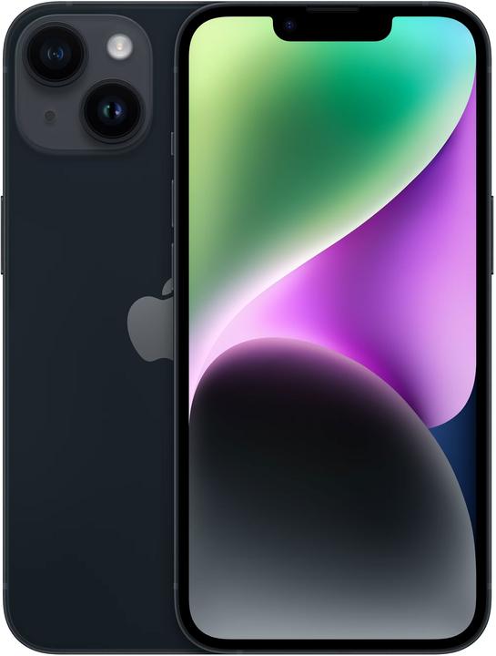 Apple iPhone 14 (128 GB, Midnight, 6.10", SIM + eSIM, 12 Mpx, 5G)
