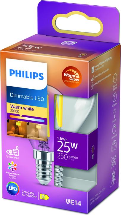 Image du produit Philips Lampe (E14, 2.50 W, 340 lm, 1 x, D)
