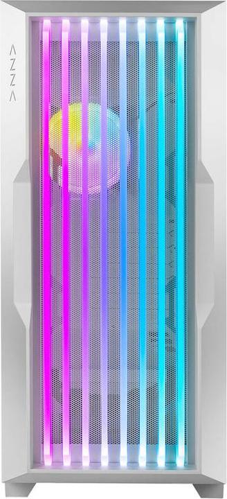 Immagine prodotto Azza Guardian 520WG GAMING Miditower Bianco RGB Griglia di vetro al dettaglio (ITX, mATX, ATX)
