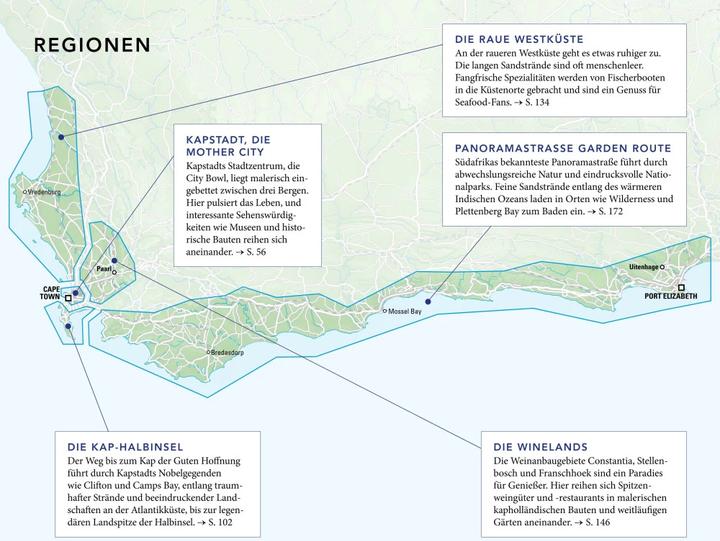 Produktbild MERIAN Reiseführer Kapstadt mit Winelands & Garden Route (Deutsch, Sandra Vartan, 2021)