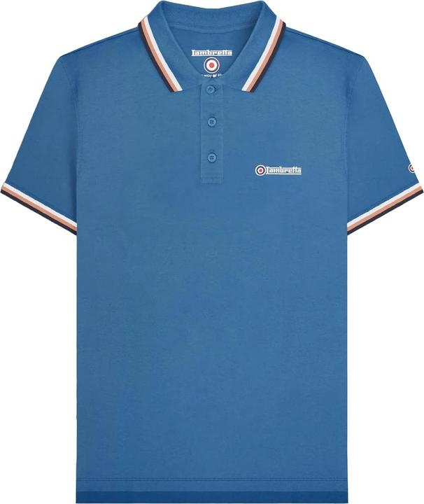 Actual product image Lambretta Mens SS25 Triple Tipped Polo Shirt (XXL)