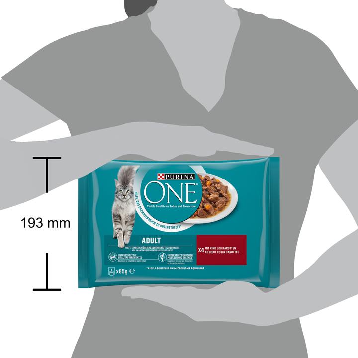 Produktbild Purina ONE Adult (Adult, 4 Stk., 360 g)