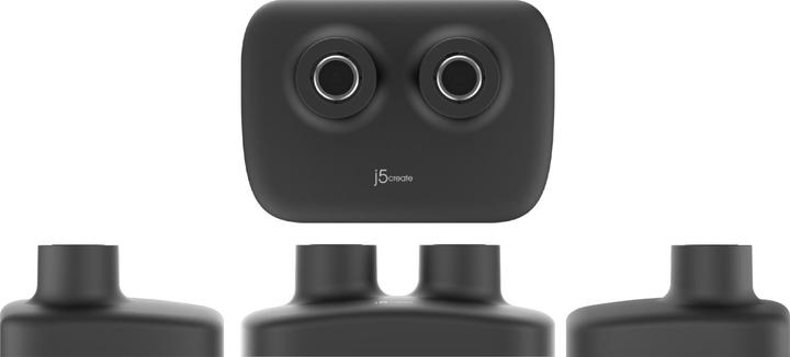 j5Create JTSA102 Ergonomic Dual Monitor Mount, Black, Clamp/Grommet, 16 kg, 43.2 cm (17"), 81.3 (Table, 32.01")