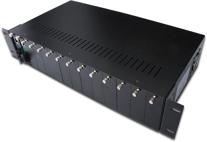 Image du produit Digitus 14 sl. Châssis de convertisseur de média (Accessoires réseau)