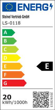 Energie-Label Steinel LED-Strahler (2124 lm, IP44)
