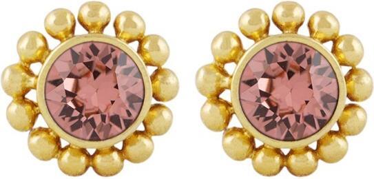 Immagine prodotto Steinkult Orecchini "Amy (Ottone, Pietra di cristallo, Placcato oro 18ct, Argento 925, placcato argento)