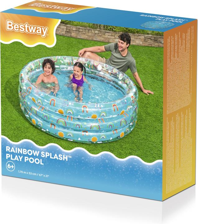 Actual product image Bestway Rainbow Splash™ paddling pool Ø 170 x 53 cm