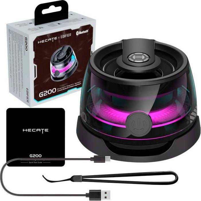Actual product image Edifier Magnetic Speaker | G200 | 3 W | Bluetooth | Black | 4 Ω | Portable | Wireless connection (1 pcs., 3 W)