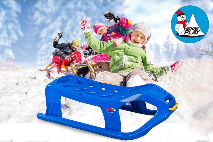 Produktbild Jamara Snow Play Schlitten Snow-Star 90cm blau
