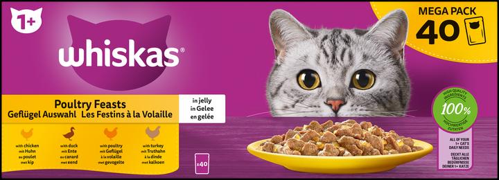 Image du produit Whiskas Sacs fraîcheur (Adulte, 40 pcs, 3400 g)