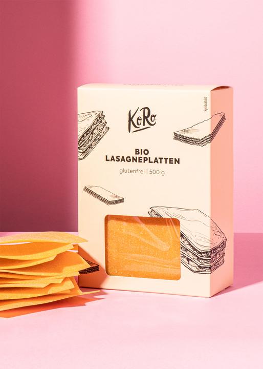 Image du produit KoRo Lasagnes sans gluten bio à base de maïs et de farine de riz (500 g)