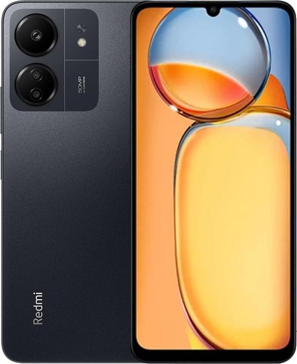 Productafbeelding Xiaomi Redmi 13C 4+128GB nachtzwart (128 GB, Middernachtelijk zwart, 6.74", Dubbele SIM, 50 Mpx, 4G)