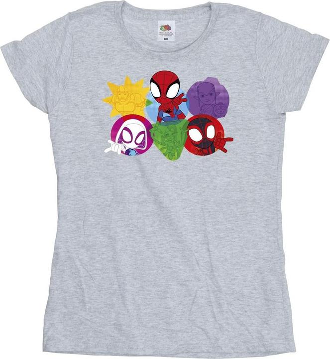 Immagine prodotto Spidey And His Amazing Friends Faces Maglietta Donna (M)