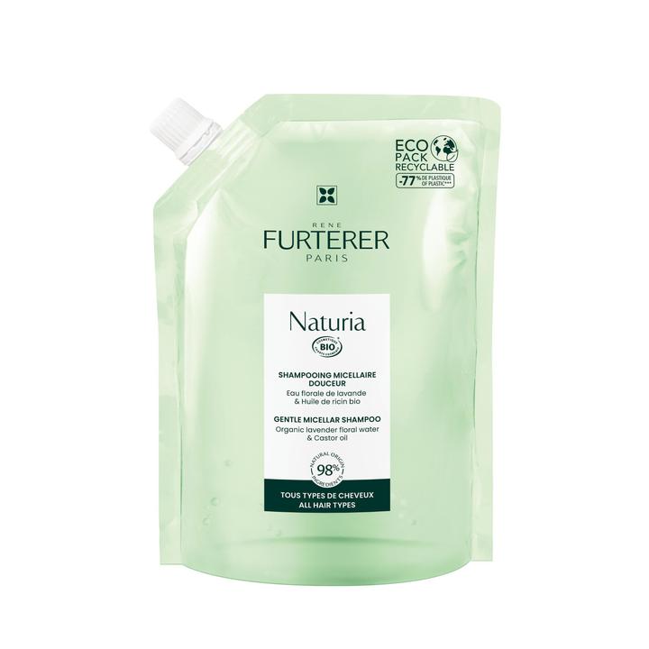 Rene Furterer Naturia Sanftes Mizellen-Shampoo Refill Bio (400 ml, Flüssiges Shampoo)
