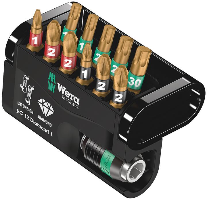 Produktbild Wera Bit-Check 12 Diamond 1 SB (1/4")