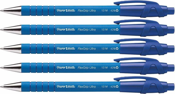 Productafbeelding Paper Mate Balpen Flexgrip Ultra RT M (Blauw, 5 x)