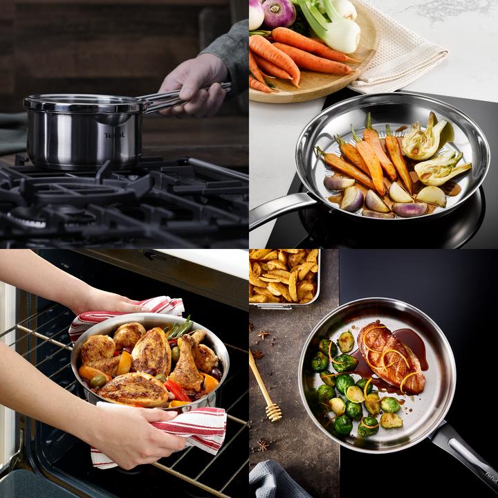 Image du produit Tefal Duetto+ (24 cm, Casserole, Acier inoxydable)