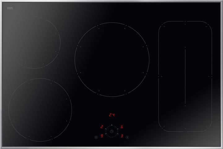 Amica Induction hob with frame Ceramic hob SCHOTT CERAN 76.8 x 51.8 cm 5 cooking zones KMI 752 630
