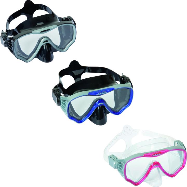 Image du produit Bestway Submira Dive Mask, Adults, Full face mask, Freediving, Tempered glass, Black, Blue, Red, 14