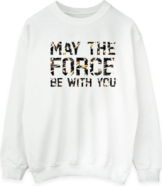 Actual product image Star Wars Mens May The Force Infill Sweatshirt (S)