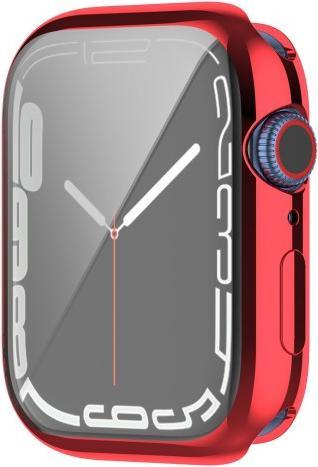 Cover-Discount Apple Watch 41mm - Gummi Schutz Case rot