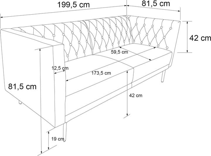 Nutritional values and ingredients Dorel Home Marseille (3-seater)
