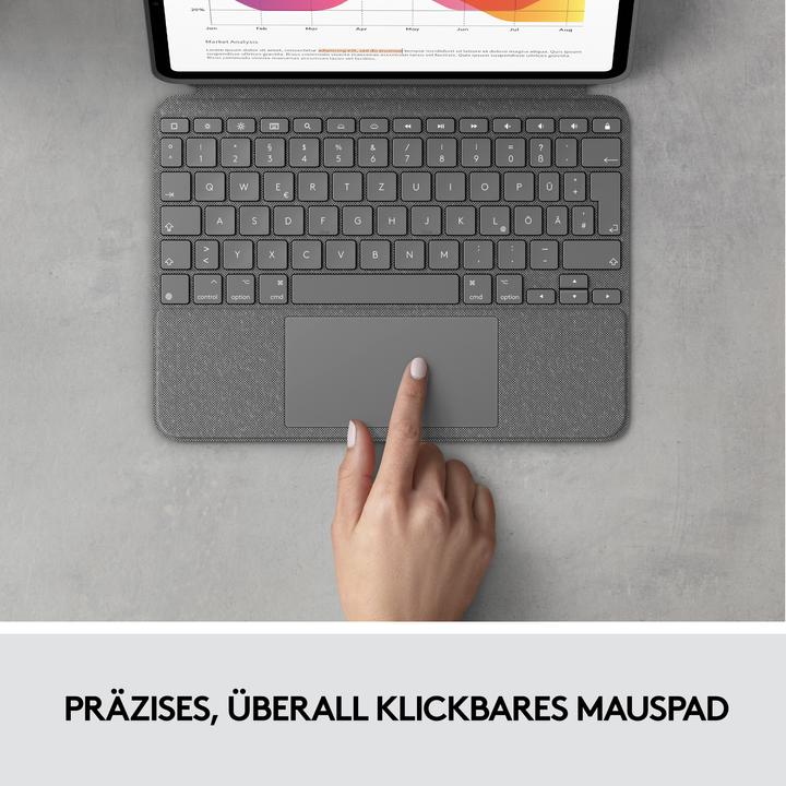 Productafbeelding Logitech Combo Touch (FR, iPad Air 2020 (4e generatie), iPad Air 2022 (5e gen))