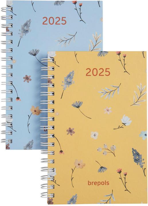 Brepols Agenda Floral & Leaves 2023 707759940 ass., 1W/2S, 10x15cm (10 x 15 cm, German, English, French, Dutch)