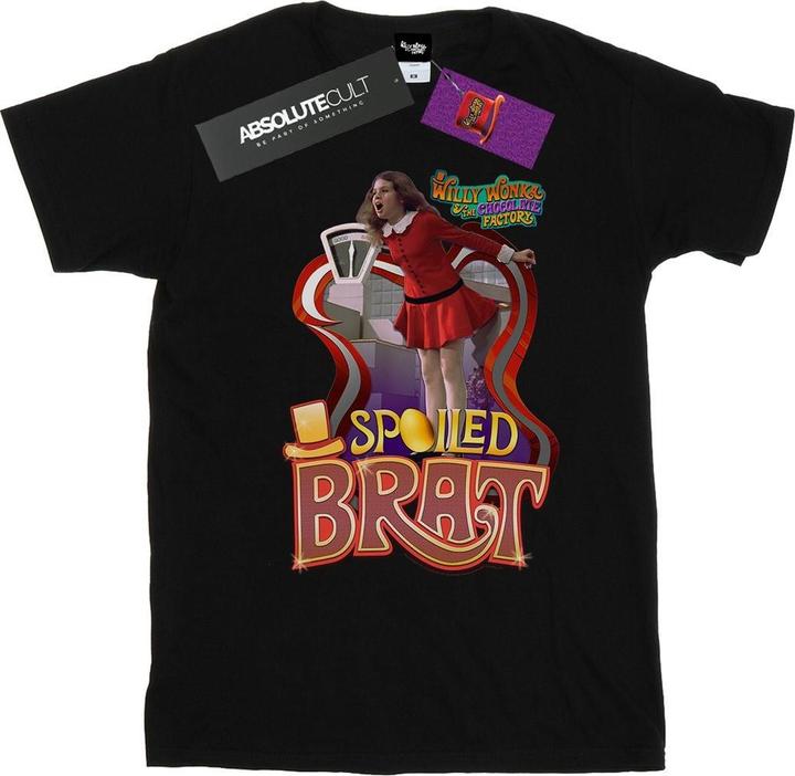 Actual product image Willy Wonka & the Chocolate Factory Boys Spoiled Brat T-Shirt (116)