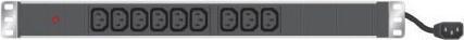 Immagine prodotto Exertis Connect PDU 19" 9 prese IEC13 in alloggiamento di alluminio 1U, 3 cavi da 1,5 mm 2,5 m, nero RAL 9005