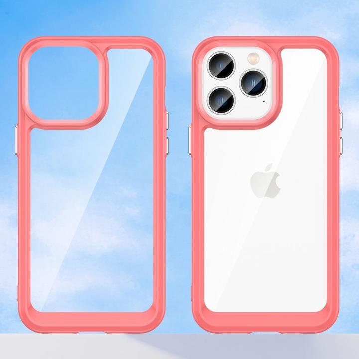 Immagine prodotto Hurtel Custodia Outer Space Case iPhone 14 Pro Max con cornice in gel rosso (Apple iPhone 14 Pro Max)