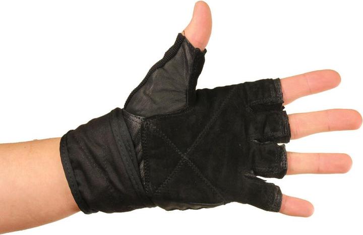 Actual product image Fitness Mad Unisex Adult Leather Weightlifting Gloves (L)