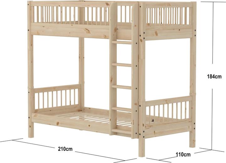 Immagine prodotto Flexa Letto a castello classico con montanti alti (90 x 200 cm)