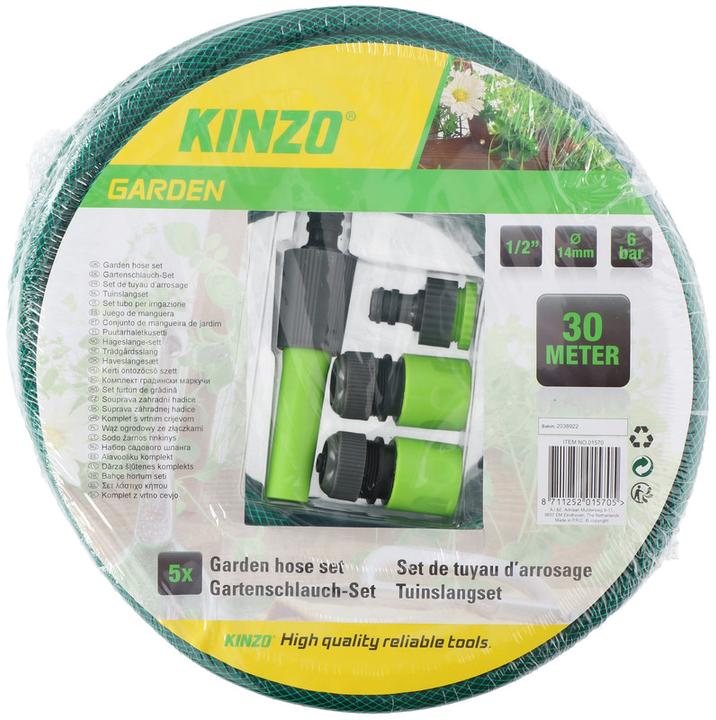 Actual product image Kinzo Hose 5pcs 1/2" D14mm 30m PV (30 m, 14 mm)