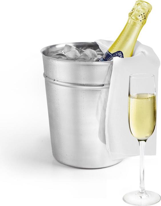 Actual product image Ibili Champagnerkühler Versalles Edelstahl 19 cm Hält Champagner auf perfekter Trinktemperatur