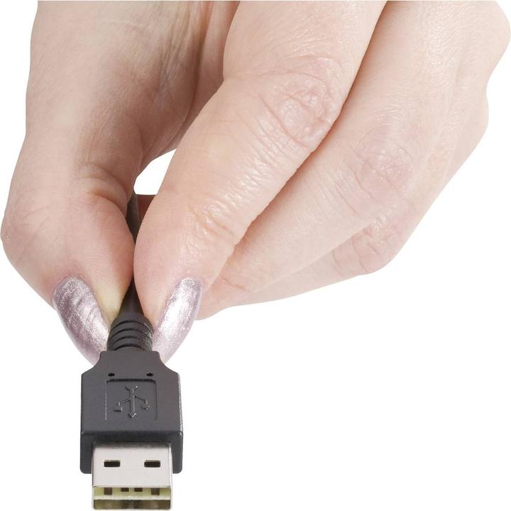 Immagine prodotto Renkforce Cavo di connessione USB 2 A/Micro-B da 1,8 m con spina reversibile: non inserire mai più il cavo (1.80 m, USB 2.0)
