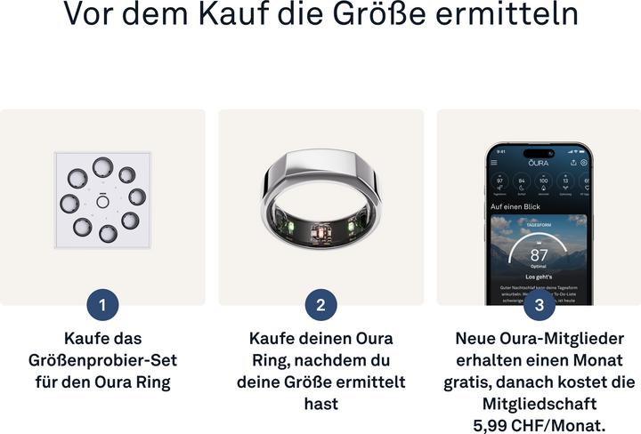 Produktbild Oura Ring Gen3 Heritage (9, Silver)