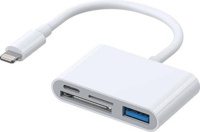 Actual product image Joyroom Lightning to USB OTG Card Reader (Lightning, USB-A, USB Type C, SD card)