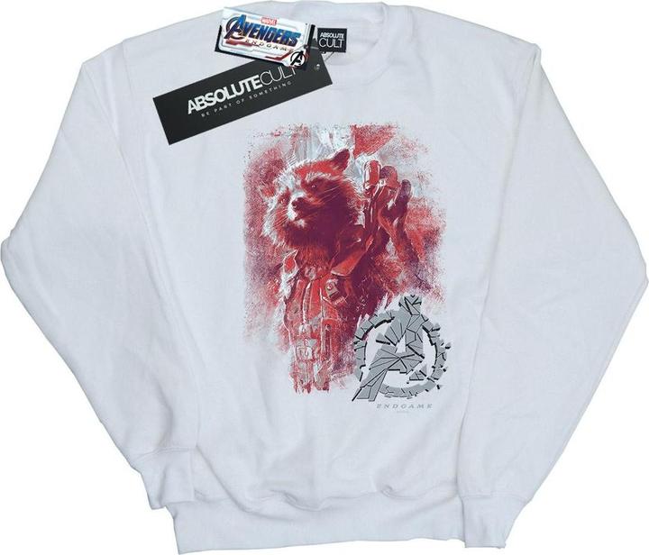 Avengers Endgame Rocket gebürstet Baumwolle Sweatshirt
