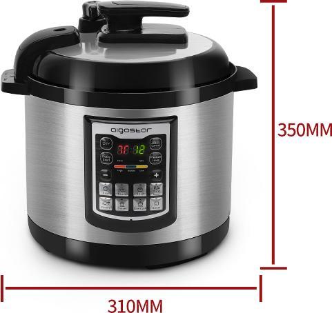 Actual product image Aigostar Electric pressure cooker, 6L