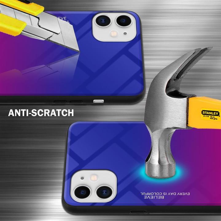 Productafbeelding Cadorabo TPU 2 kleuren glasdekking (Apple iPhone 11)