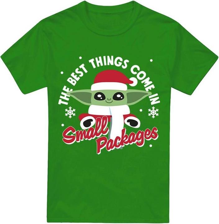Actual product image Star Wars Mens Grogu Snowflake T-Shirt (S)