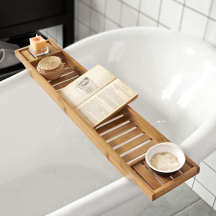 Produktbild SoBuy Badewannenablage (80 x 15 x 5 cm)
