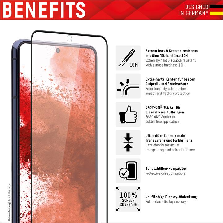 Produktbild Displex Real Glass, Full Cover Panzerglas (1 Stück, Samsung Galaxy S21+)