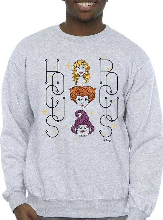 Actual product image Disney Mens Hocus Pocus Faces Sweatshirt (XL)