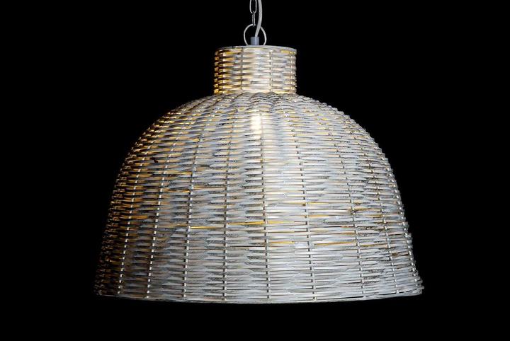 Produktbild DKD Home Decor Deckenlampe Golden Weiss Eisen 50 W (51 x 51 x 38 cm) (E27)