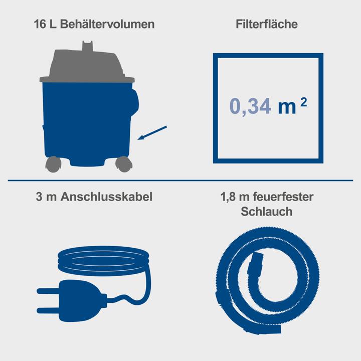 Produktbild Scheppach NTS16 (Nass-Trockensauger)