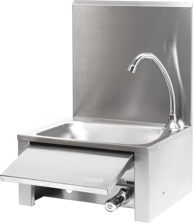 Produktbild XPOtool Gastro Waschbecken Edelstahl Handwaschbecken quadratisch Spülbecken (390 mm, 355 mm)