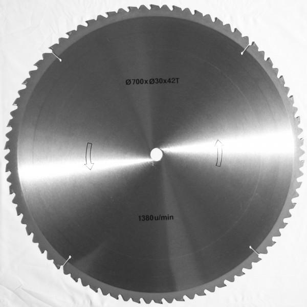 Produktbild Crossfer - QUALITÄTS HM-SÄGEBLATT HOLZ-GROBSCHNITT 700 MM Bohrung 30mm / 42 Zähne