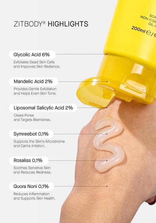 Actual product image Acnemy Zitbody Purifying Body Wash (200 ml)